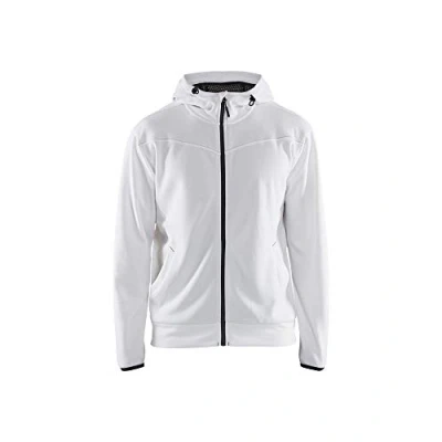 Abbildung von Blaklader 336325261098XL Hoodie mit Reissverschluss, Weiß/Dunkelgrau, Größe XL