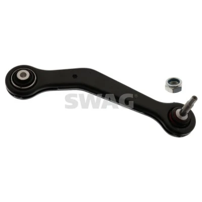 Abbildung von SWAG 20 92 3889 Querlenker mit Sicherungsmutter Trag /Führungsgelenk, Lager Hinterachse oben, hinten rechts Stahlblech BMW: 7
