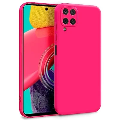 Abbildung von MyGadget Hülle für Samsung Galaxy M53 5G Zweilagige Handyhülle mit Kameraschutz Cover Innenfutter &amp; Silikon außen Pink