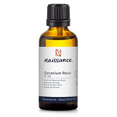 Abbildung von Naissance Rosengeranie Ätherisches Öl (Nr. 116) 50ml 100% Naturreines Unverdünnt Rosengeranienöl für Naturkosmetik, Aromatherapie, Duftlampe Duftöl Aroma Diffuser