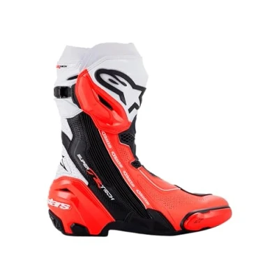 Abbildung von ALPINESTARS 2220121 124 46 Motorrad Rennstiefel schwarz, weiß, Rot