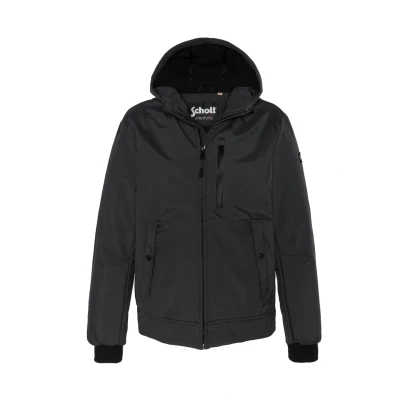 Abbildung von Schott NYC Herren Kale Jacke, anthrazit, XL