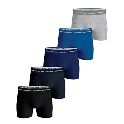 Abbildung von Björn Borg Solids 5 PACK Panties, Herren, Größe: XL, Blue depths