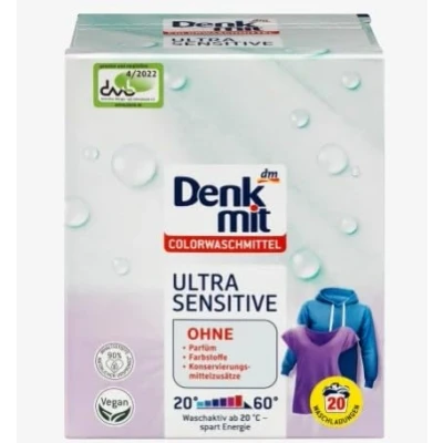 Abbildung von Denkmit Ultra Sensitive Farbwaschmittel 20 sp, 1,35 Kg