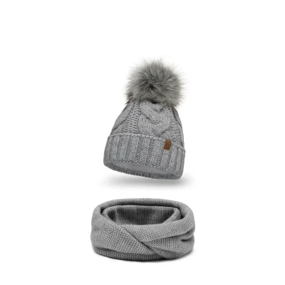 Abbildung von Vivisence SET Schlauchschal, Damen, Größe: One Size, Light grey