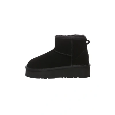 Abbildung von EVER AU Damen Leder Plateau Kurzstiefel Dusky