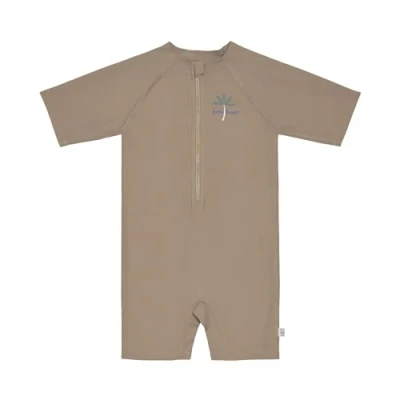 Abbildung von LÄSSIG Unisex Baby Schwimmanzug Kurzarm Badeanzug, Braun, 86 EU