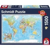 Abbildung von Schmidt Spiele Puzzle Die Welt, 1500 Teile, Puzzleteile, Made in Germany