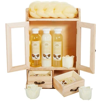 Abbildung von BRUBAKER Hautreinigungs Set Dusch und Bade Damen Geschenkset, 10 tlg., Pflegeset mit Sheabutter Duft, reinigend pflegend Badeset