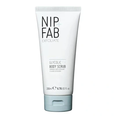 Abbildung von Nip+Fab Glycolic Fix Body Scrub, Körperpeeling, Peeling, Glatte und Strahlende Haut, Sheabutter, Weiße Rizinusperlen, 200 ml