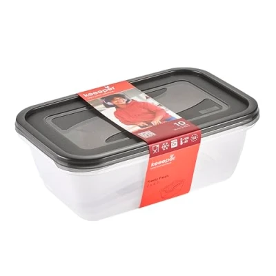 Abbildung von keeeper fredo fresh Frischhaltedosenset 2 teilig, x 3,3 l, Crystal Grey (Transparent)