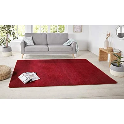 Abbildung von HANSE Home Teppich &quot;Shashi&quot;, rechteckig, Kurzflor, Unifarben, Teppich, Weich, Esszimmer, Kinderzimmer, Flur