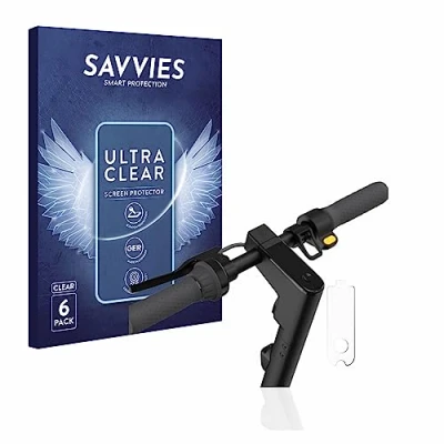 Abbildung von Savvies 6 Stück Schutzfolie für Segway Ninebot KickScooter MAX G30 / G30D II Displayschutz Folie Ultra Transparent