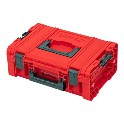 Abbildung von Qbrick System Pro Technician Case 2.0 Red Ultra HD Werkzeugkoffer Werkzeugkasten Werkzeugbox aus Kunstoff Werkzeugkiste mit Klemmverschlüssen Toolbox Organizer Für Werkstatt Rot 45 x 33,2 17,1 cm