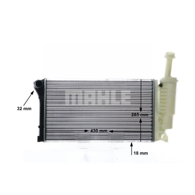 Abbildung von MAHLE ORIGINAL CR 10 000S Kühler, Motorkühlung FIAT: Panda II Schrägheck, III Schrägheck