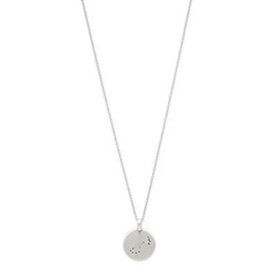 Abbildung von Pilgrim Scorpio Zodiac SIGN COIN NECKLACE, Silverplated Halskette silvercoloured, Damen, Größe: One Size, Silver coloured