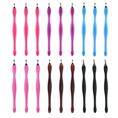 Abbildung von Nagelhautgabel, 18 Stück Cuticle Trimmer, Pusher, Edelstahl Dead Skin Gabel, für Frauen Mädchen Maniküre