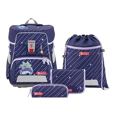 Abbildung von Step by Spaceset 5TLG Schulranzen Set für Kinder, Größe: One Size, Fantasy pegasus
