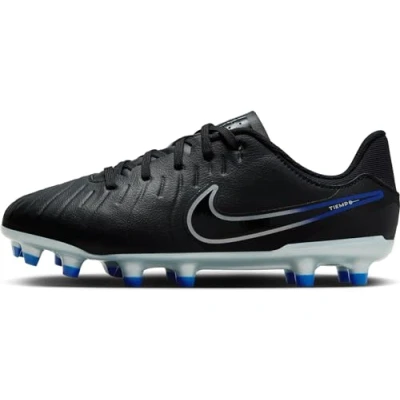 Abbildung von Nike Performance JR Legend 10 Academy FG/MG Unisex Fußballschuh Nocken für Kinder, Größe: 32, Black/chrome/hyper royal Schuhe