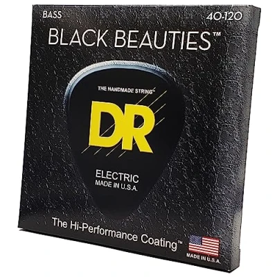 Abbildung von DR B EXBK BKB5 40 Extra Black Beautie Lite Saite (5 String)