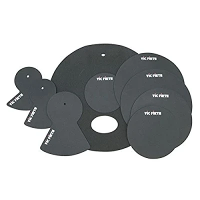 Abbildung von Vic Firth Rock Version Drum and Cymbal Mute Pad Set: 12, 13, 14, 16&quot;, 22&quot; pads Plus Hi hat 2 x