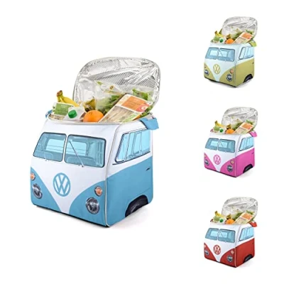 Abbildung von VW Collection by BRISA Kühltasche Volkswagen Thermotasche im T1 Bulli Bus Design, vollisolierte Picknicktasche, 30 Liter