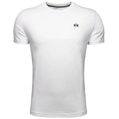 Abbildung von La Martina Tshirt basic, Herren, Größe: Medium, Off white xmrjs