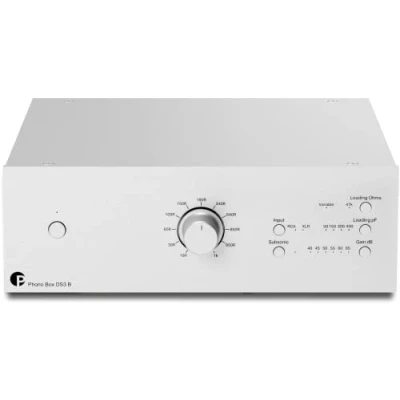 Abbildung von Pro Ject Phono Box DS3 B, Symmetrische &amp; diskrete Dual Mono Phonostufe, Silber