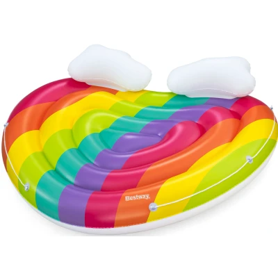 Abbildung von Bestway Badeinsel &quot;Rainbow Dreams™&quot;, 175x163 cm, mit Kopfkissen in Wolkenform