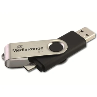 Abbildung von MediaRange 2 in 1 OTG USB stick &amp; microUSB 2.0 16 GB ideal für Tablets smartphones!
