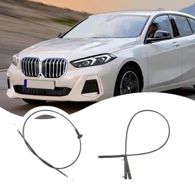 Abbildung von Attisfiera Motorhaubenverriegelung Entriegelungskabel Draht für 1er E81 E82 E87 E88 51237184603 51237201904 hinten Autoteil