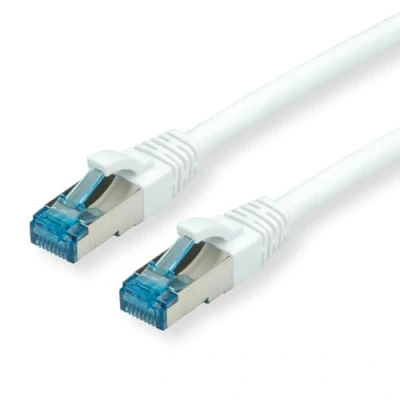 Abbildung von VALUE Patchkabel Kat.6A (Class EA) S/FTP (PiMF), LSOH, weiß, 0,15 m
