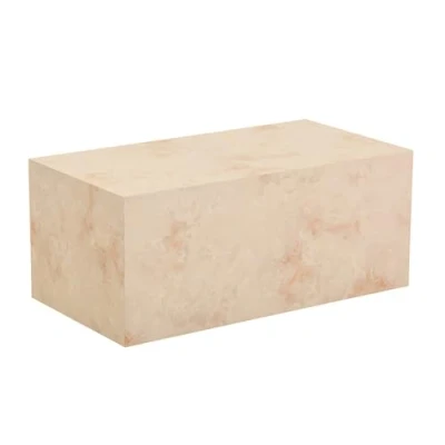 Abbildung von HOME DELUXE Couchtisch Marmor AMIRI L 95 x 40 50 cm, Marmoroptik, Wohnzimmertisch, Beistelltisch