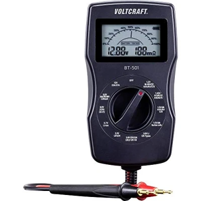 Abbildung von VOLTCRAFT Batterietester BT 501 Messbereich (Batterietester) 1,2 V, 1,5 3 6 3,7 9 12 V Batterie, Akku