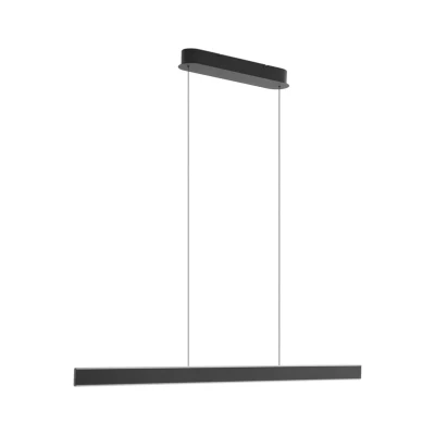 Abbildung von Lucande LED Hängeleuchte Philine, Länge 121 cm schwarz Eisen