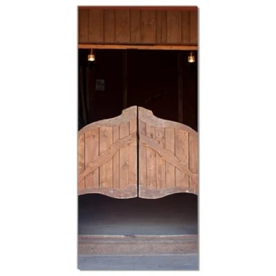 Abbildung von Wallario Selbstklebende Türtapete Saloontür Türposter 93 x 205 cm Abwischbar, rückstandsfrei zu entfernen
