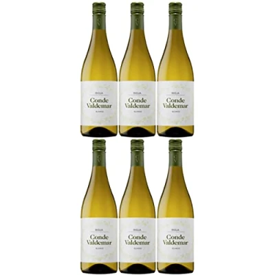 Abbildung von Conde Valdemar Blanco Rioja DOCa Weißwein veganer Wein trocken Spanien I Versanel Paket (6 x 0,75l)