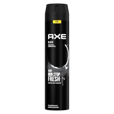 Abbildung von Axe Bodyspray Black Deo ohne Aluminium sorgt 48 Stunden lang für effektiven Schutz vor Körpergeruch 250 ML