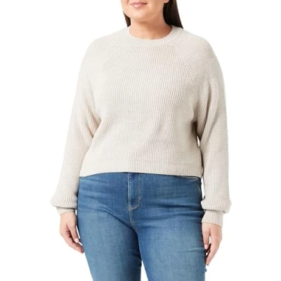 Abbildung von DeFacto Pullover Damen Langarm Blusen &amp; Tuniken Winter Sweater Regular Fit Crew Neck