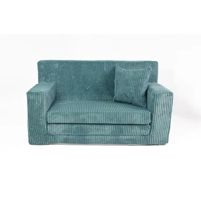 Abbildung von FORTISLINE Kindersofa aus Schaumstoff mit abnehmbarem Bezug Kinderzimmer Türkis