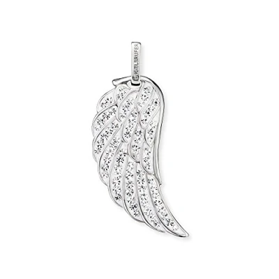 Abbildung von Engelsrufer Flügelanhänger Bright like a diamond, FLÜGEL CRYSTAL SILBER, ERW L3 01 ZI, mit Preciosa Crystals