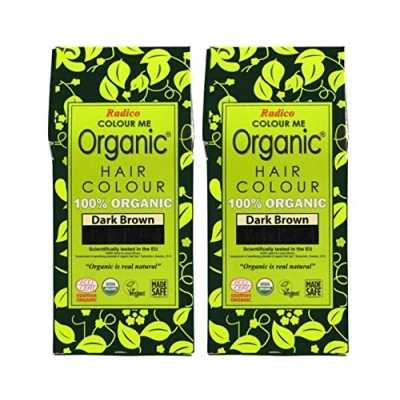 Abbildung von Radico Haarfarbe Colour Me Organic Pflanzenhaarfarbe Dunkelbraun 100 g