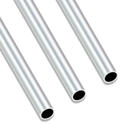 Abbildung von iMeistek 6063 Aluminium Rundrohr, 250 mm Länge, 14 Außendurchmesser, 12 Innendurchmesser, nahtlos, gerade, runde Rohre für Industrie, Dekoration, Architektur (3 Stück)