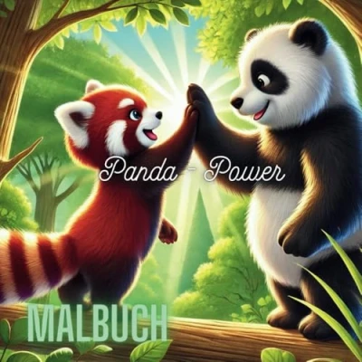Abbildung von Panda Power: Malbuch für Fans: 100 bezaubernde Motive Jugendliche und Erwachsene im praktischen quadratischen Format