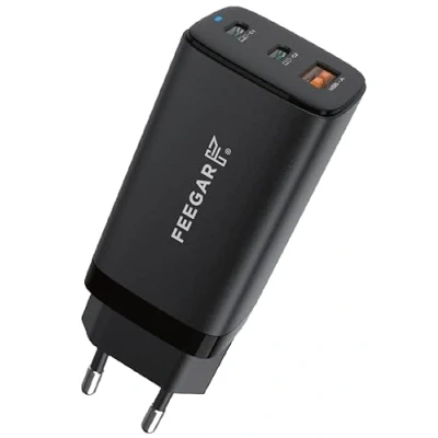 Abbildung von Feegar Gall GaN 65W USB C Ladegerät Netzteil 3 Ports Charger PD Power Delivery mit PPS Tech