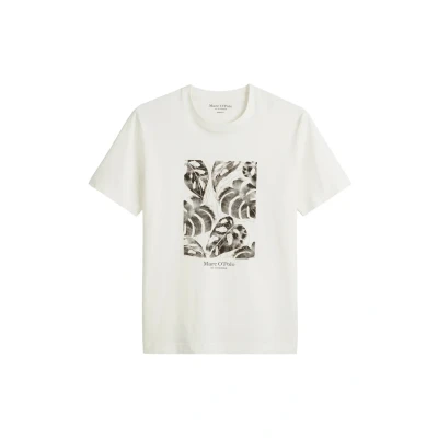 Abbildung von Marc O&#039;Polo Short Sleeve Seasonal LOGO Artwork Tshirt print, Herren, Größe: Large, Egg white