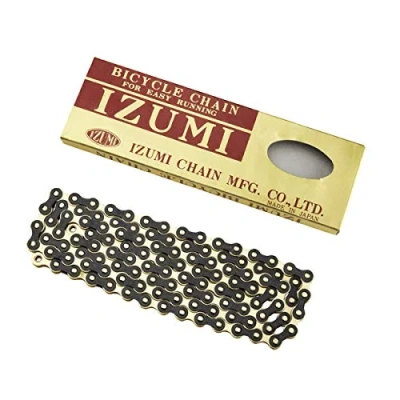 Abbildung von Izumi Gold/Black Standard Kette 1/8 x 1/2 (116 Glieder), goldfarben/schwarz, Einheitsgröße