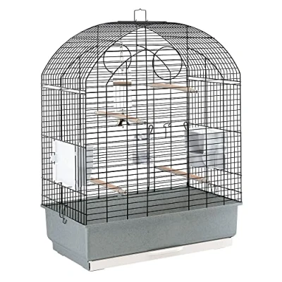 Abbildung von Ferplast Vogelkfig Viola Vogelunterknfte 59x33x80 cm Grau Wei...