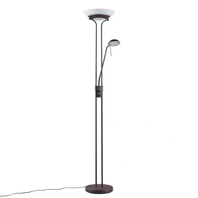 Abbildung von Lindby LED Stehlampe Yveta, rostfarben, Metall, dimmbar
