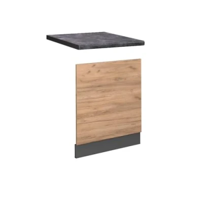 Abbildung von Vicco Frontblende Fame Line, Goldkraft Eiche/Anthrazit, 60 cm, AP Anthrazit